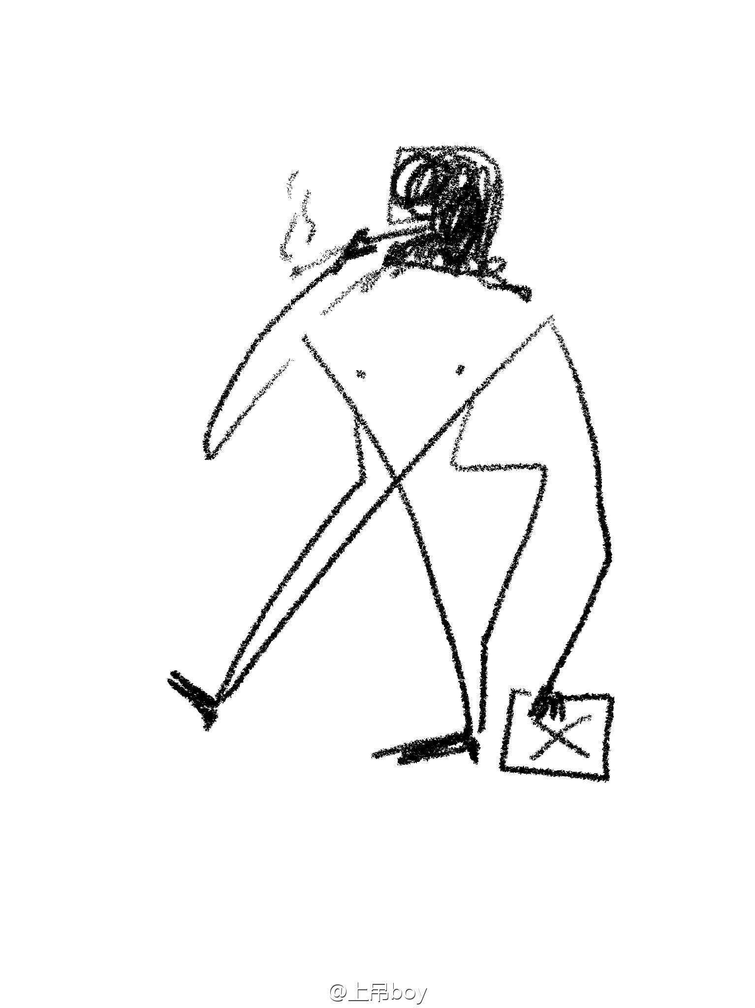 开心|插画|艺术插画|上吊boy - 原创作品 - 站酷 (zcool)