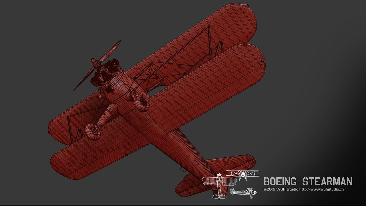 Boeing Stearman 波音斯蒂尔曼(图ZNTI5MDE0MDg=) - 机械/交通 - 站酷设计师_WUH_原创素材 - 站酷ZCOOL