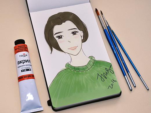 手绘作品