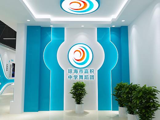 学校舞蹈走廊文化设计3D效果图