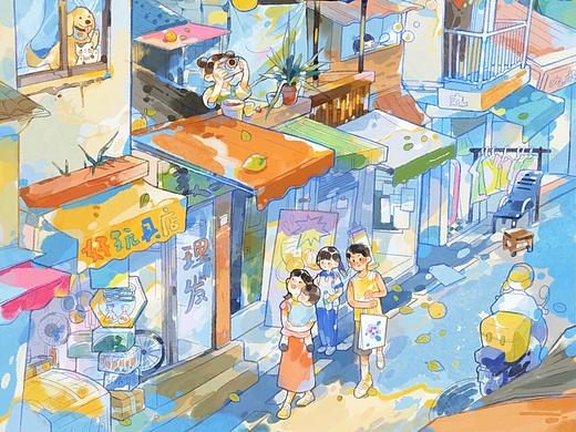 橘子皮味的粘粘夏天