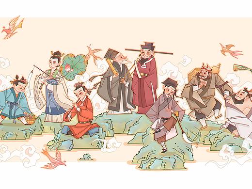 八仙送福