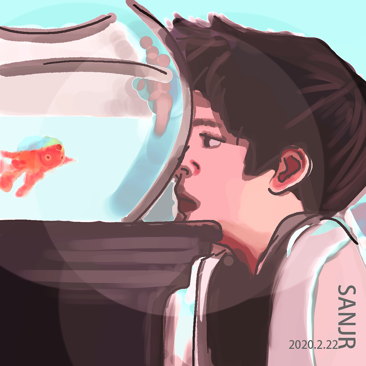 日常摸鱼。（图ZMTk2NTQ0ODY4） - 像素画 - 站酷设计师Sanjr杰桑原创素材 - 站酷ZCOOL