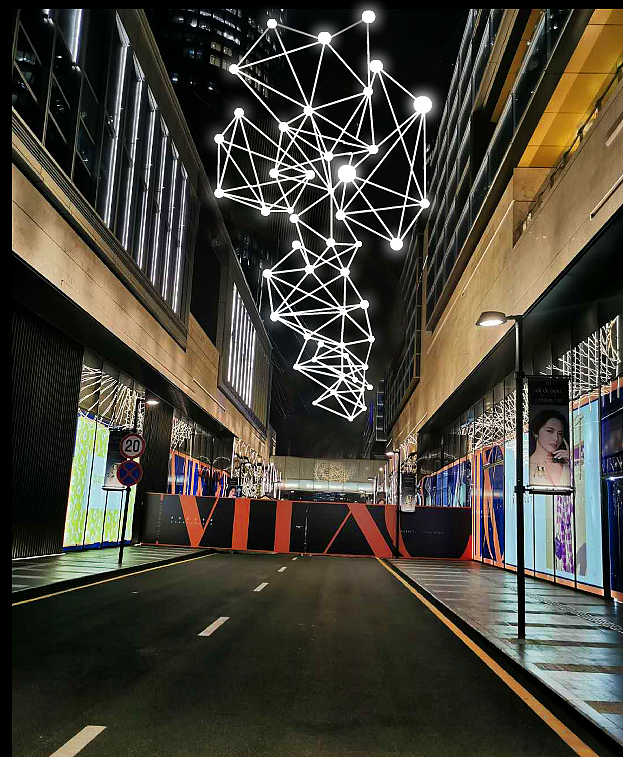 户外街区灯光亮化方案工厂铭星定制室外跨街灯光装置（图ZMjIyNTk5NzQ4） - 景观设计 - 站酷设计师铭星灯光美陈工厂原创素材 - 站酷ZCOOL