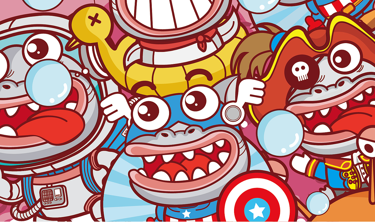 “鲨啦啦Shalala”卡通形象设计（图ZNzY5MDY0MTI=） - IP形象 - 站酷设计师小黄噢原创素材 - 站酷ZCOOL