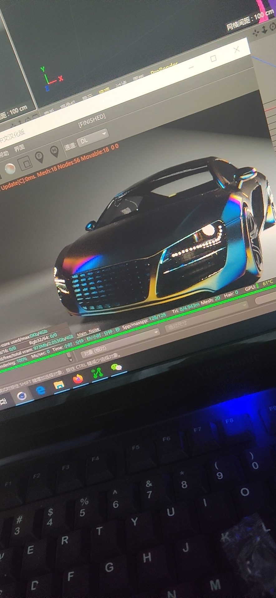 练习一下车车建模 简单上个材质 