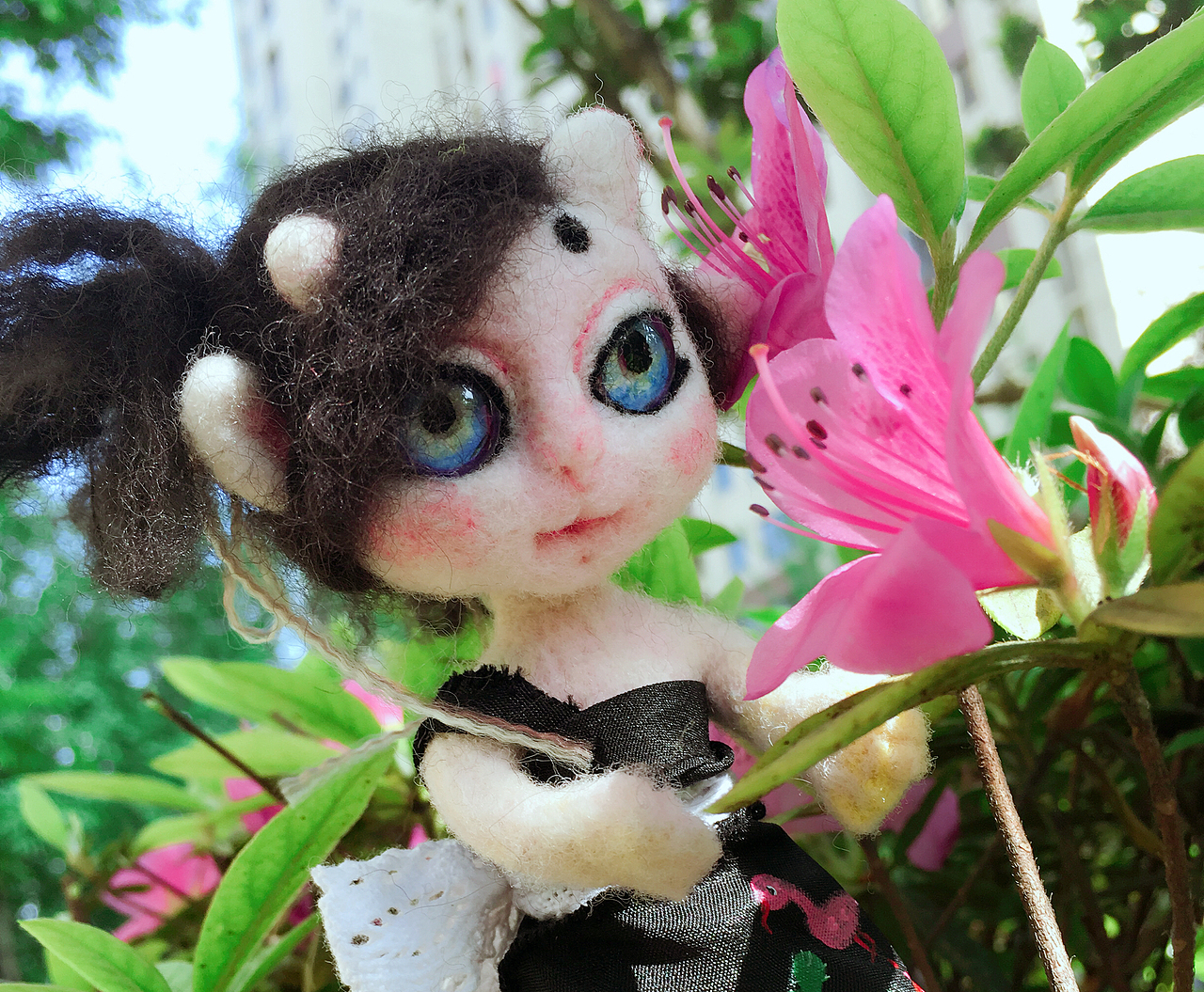 我的第一个毛毡娃 小魔怪 感觉自己像个造物者（图ZNzg2MTQyNDA=） - 手办/模玩 - 站酷设计师w鲨_210原创素材 - 站酷ZCOOL