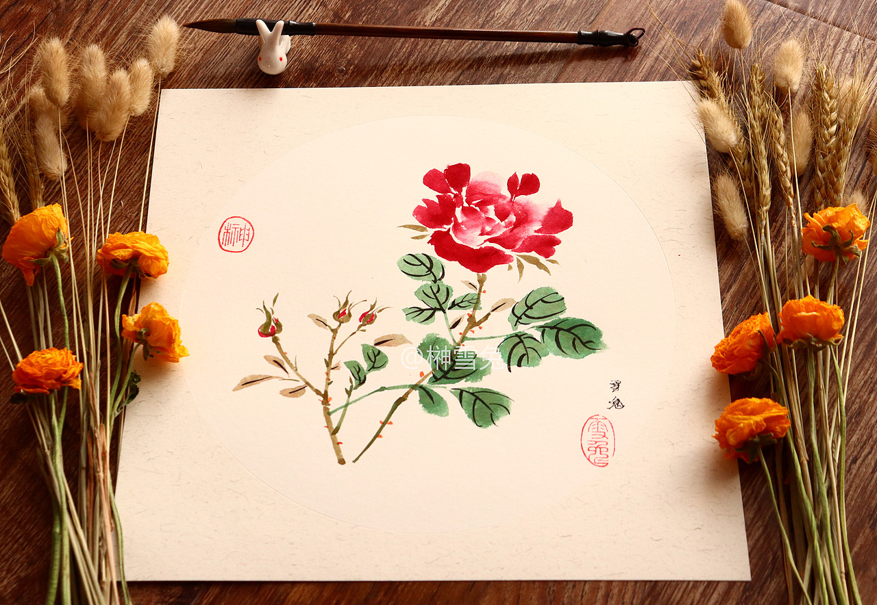 国画|【国画 10张】日常习作（图ZMTk2MzM4ODAw） - 绘画 - 站酷设计师榊雪兔原创素材 - 站酷ZCOOL