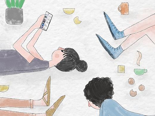 手绘插画-闪屏页（个人主页-ZMjY5MDUzNzI=） - 闪屏/壁纸 - 站酷设计师朱小五原创素材 - 站酷ZCOOL