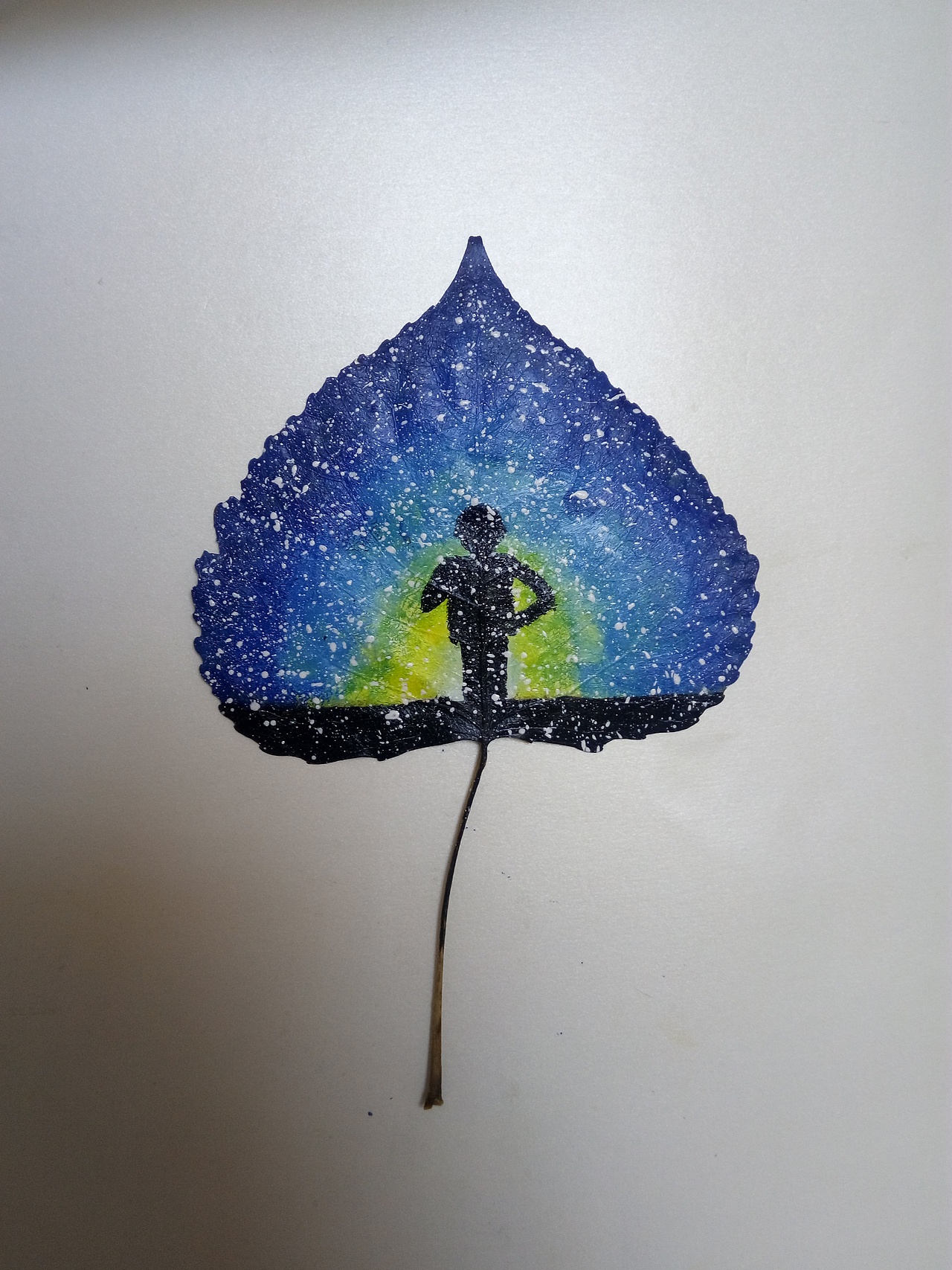 树叶上画画（图ZNjY4NDExOTY=） - 其他手工艺 - 站酷设计师007小丑先生原创素材 - 站酷ZCOOL