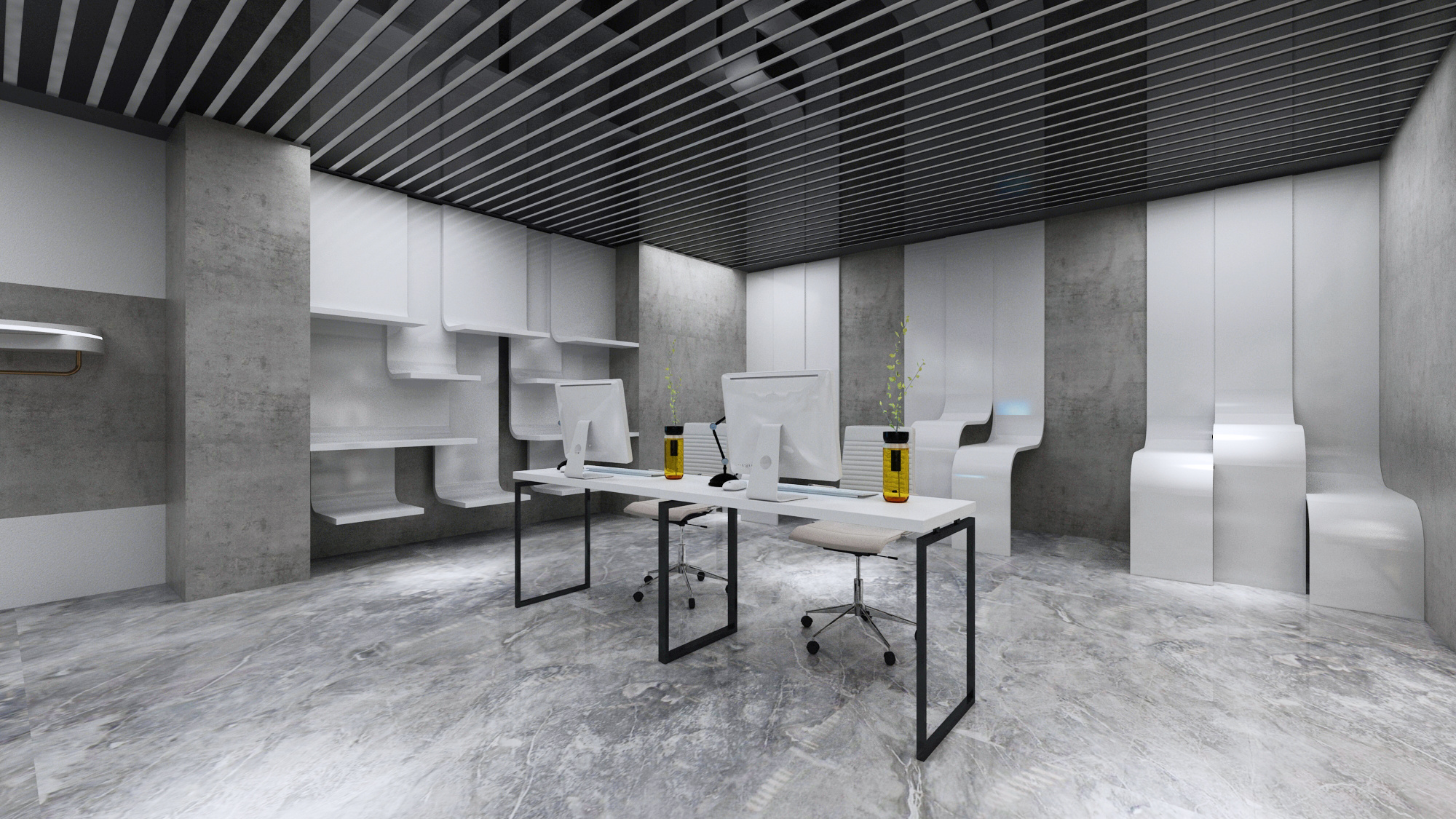 店铺工装设计 展会展厅展览3d设计效果图效果