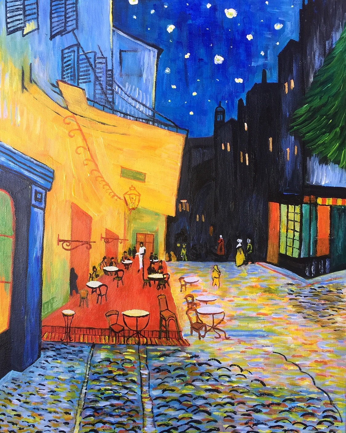 临摹丙烯画 梵高（图ZMTA4NjI4NzU2） - 绘画 - 站酷设计师江朵朵_基本无害原创素材 - 站酷ZCOOL