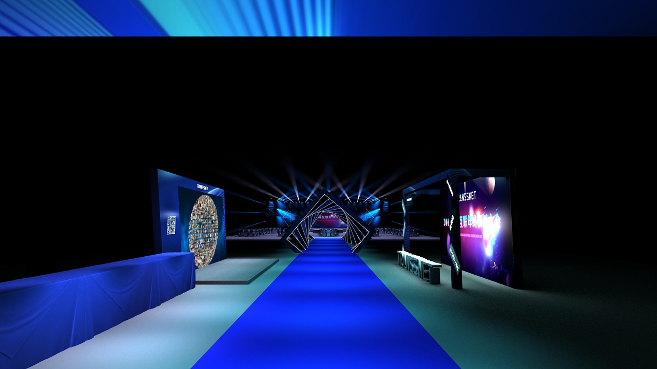 2019年科技企业年会舞台舞美