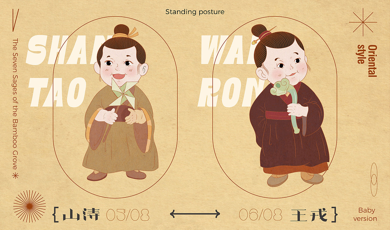 《竹林七贤创意形象设计》