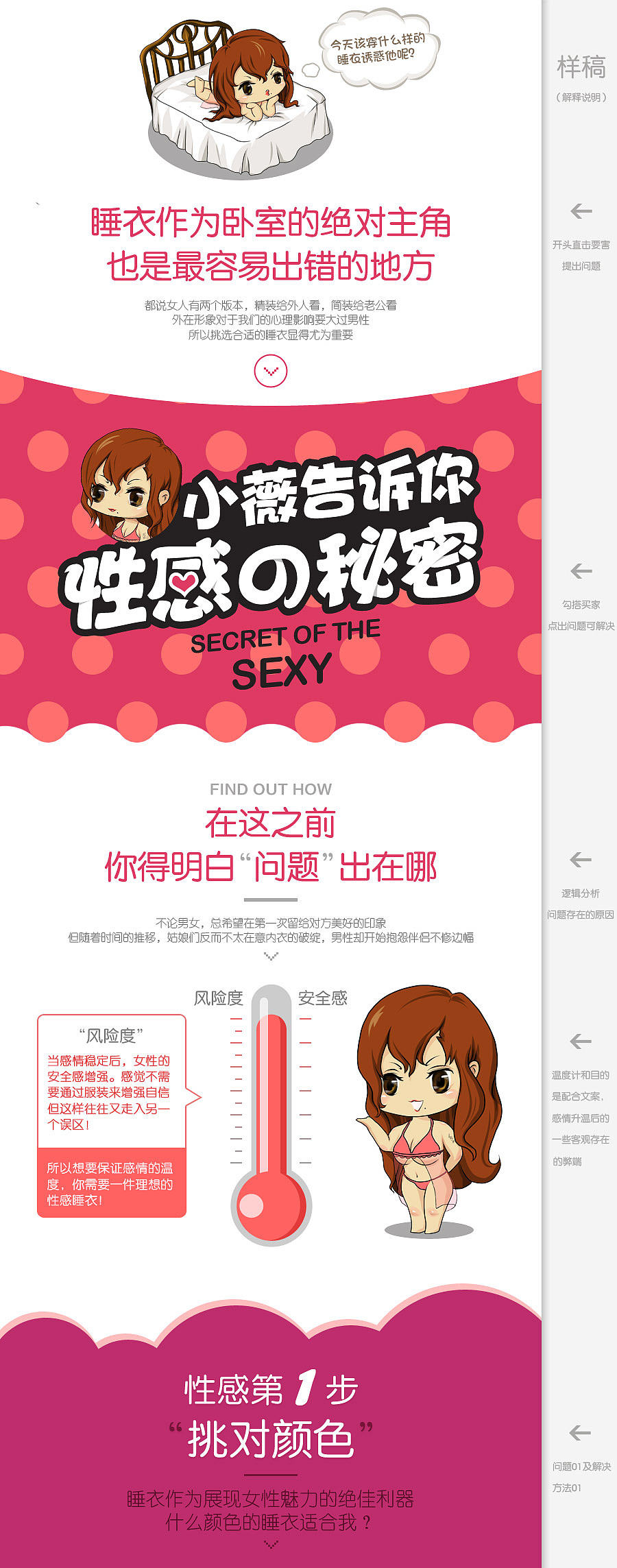 【5号实验】薇尔卡 性感睡衣 内页 详情页 思路解析 失败也并不失败的实验！（图ZMzEwNzI4MjQ=） - 电商 - 站酷设计师山海鲸子画原创素材 - 站酷ZCOOL