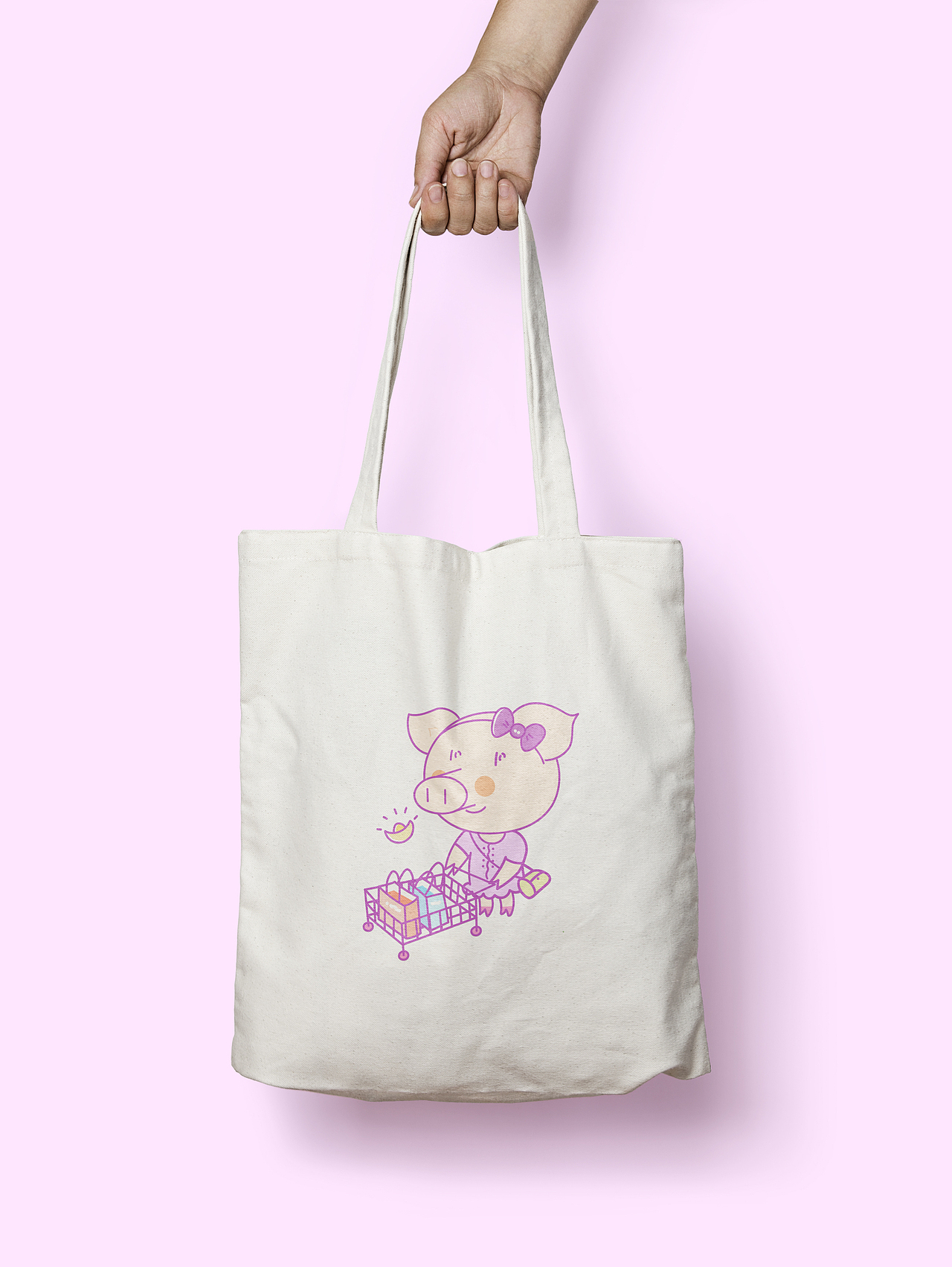 猪年祝福插画——猪事顺利（图ZMTQzMzIxMTc2） - 创作习作 - 站酷设计师溜溜鸭原创素材 - 站酷ZCOOL