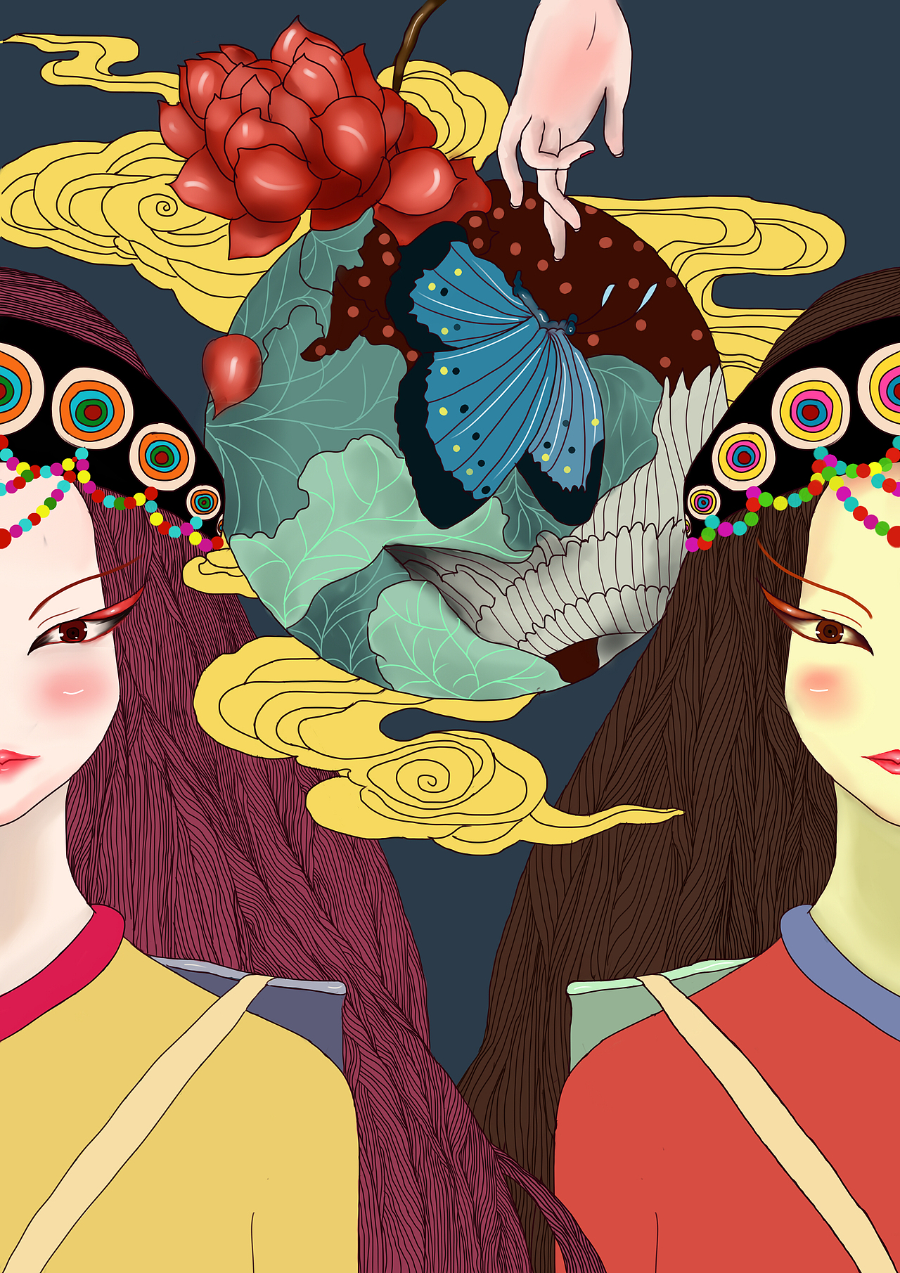 民族插画（图ZMjM5OTkyODQ4） - 创作习作 - 站酷设计师大s鱼原创素材 - 站酷ZCOOL