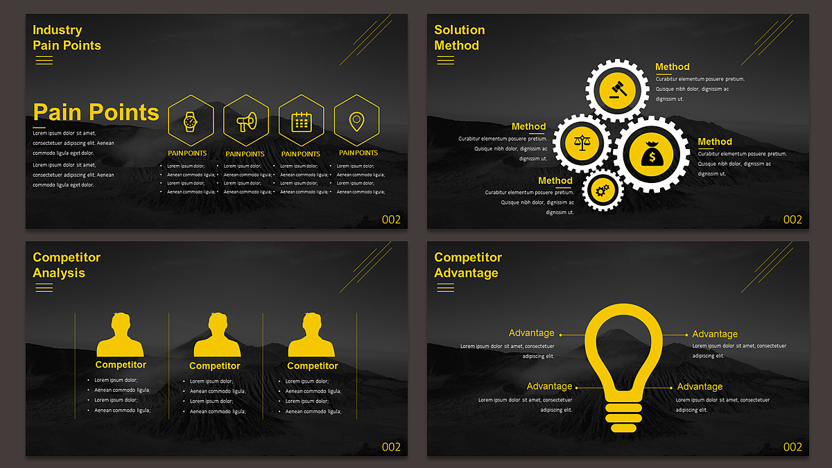 【耀你好看】黑黄画册级别商业计划书3（图ZNTgyNzI5NzI=） - PPT/Keynote - 站酷设计师熊猫大人pandaren原创素材 - 站酷ZCOOL