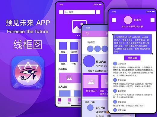 预见未来app 线框图