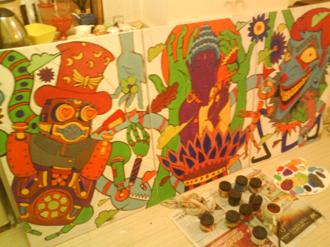 注意...从上张到这张...中间的时间跨度...大概有一个季度...<br>中间时间做什么去了...<br>我也记不太清楚了......