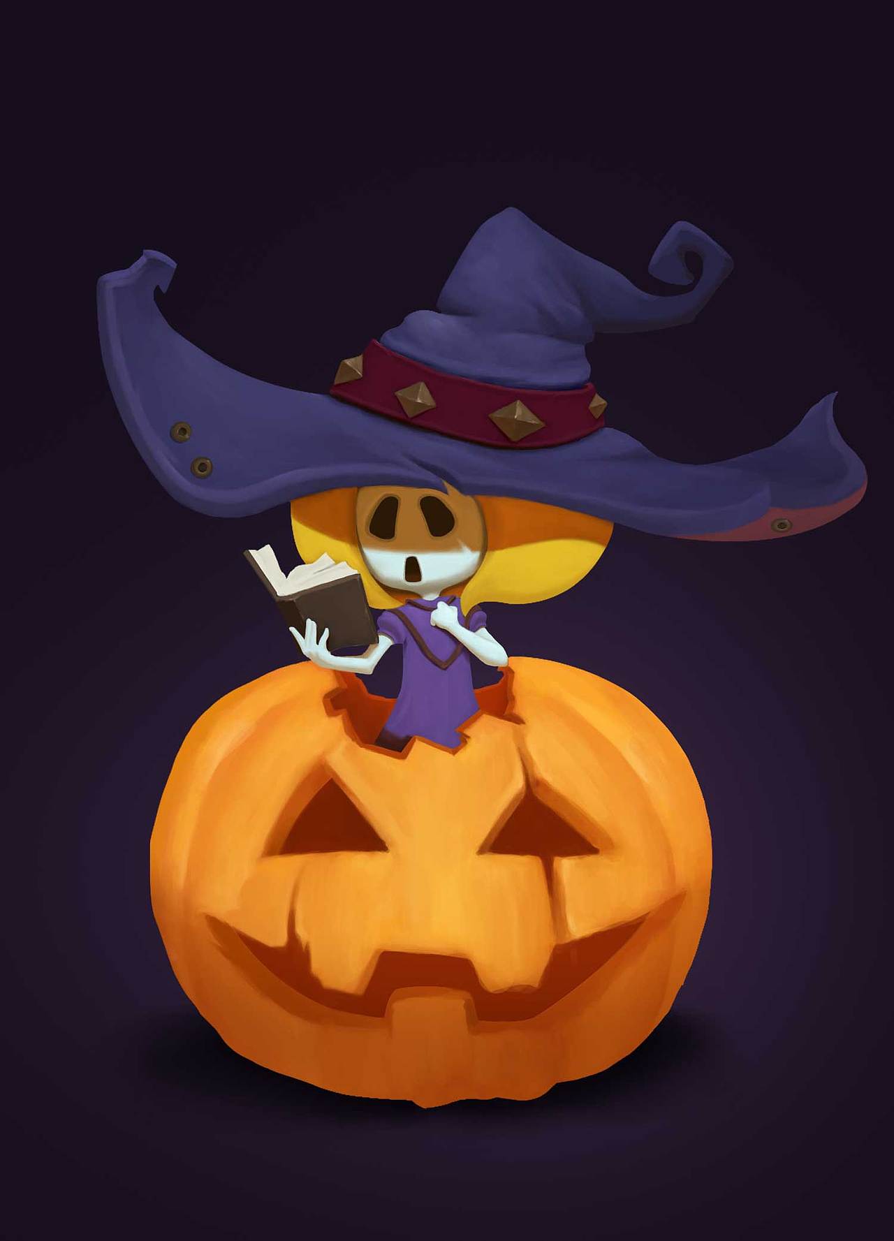 万圣节南瓜女巫练习（图ZMjI5MzE3Nzg0） - 创作习作 - 站酷设计师mrjjmax原创素材 - 站酷ZCOOL