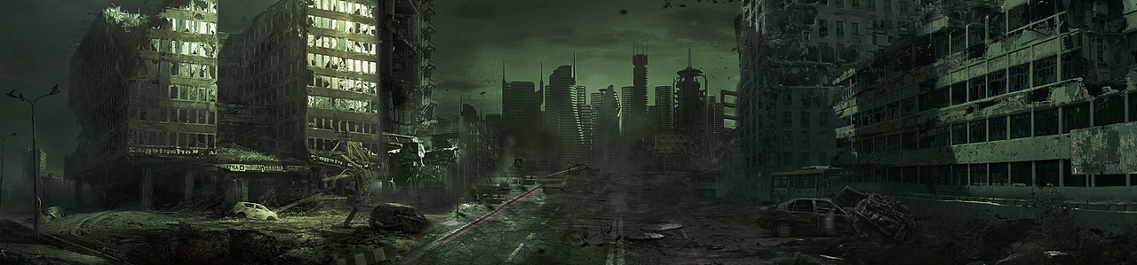 合成图《病毒丧尸之城》（图ZNjQzMTYwNDg=） - 图案 - 站酷设计师肖半仙原创素材 - 站酷ZCOOL