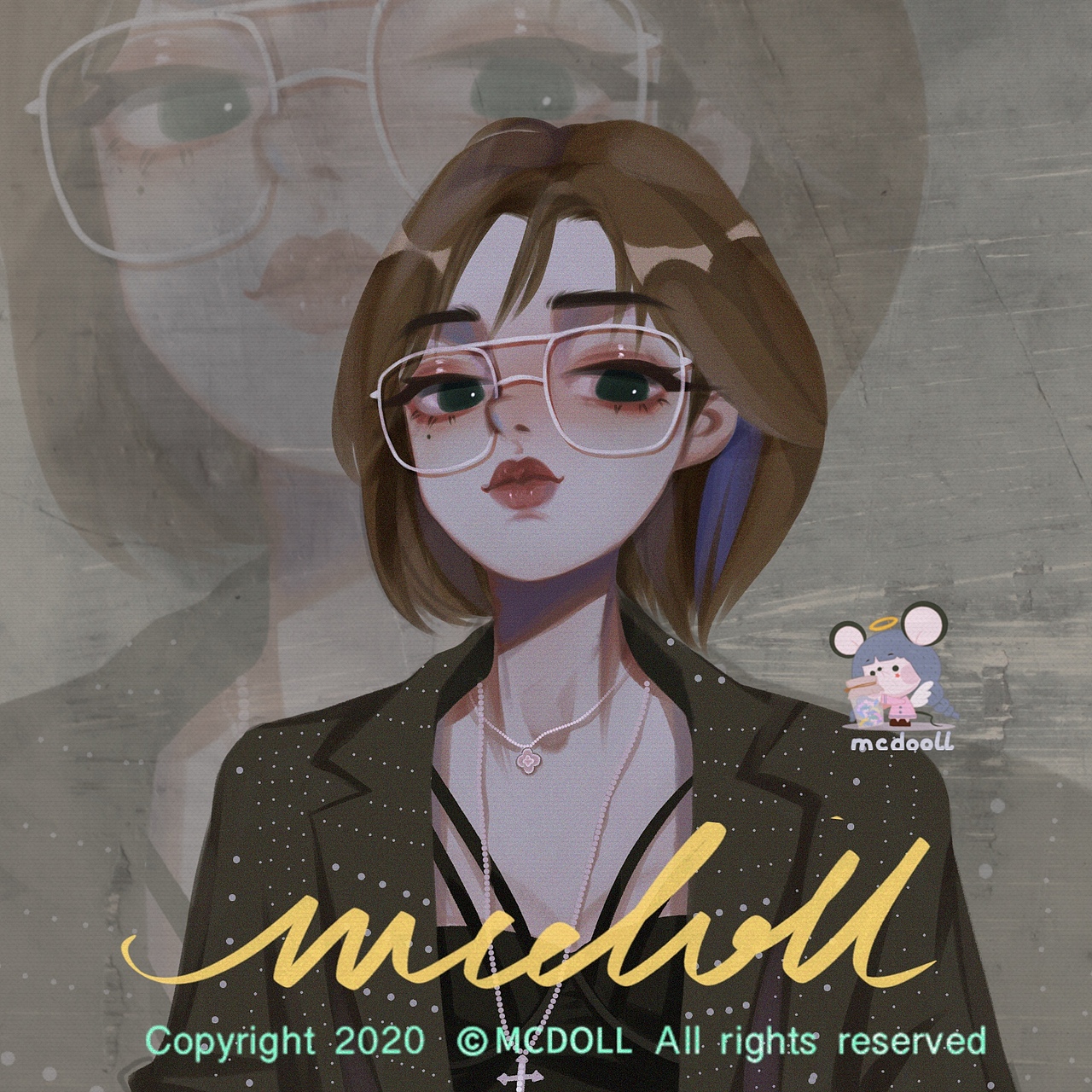 头像委托插画合作（图ZMjI3NzMzMTEy） - 商业插画 - 站酷设计师mcdoll_麦兜原创素材 - 站酷ZCOOL