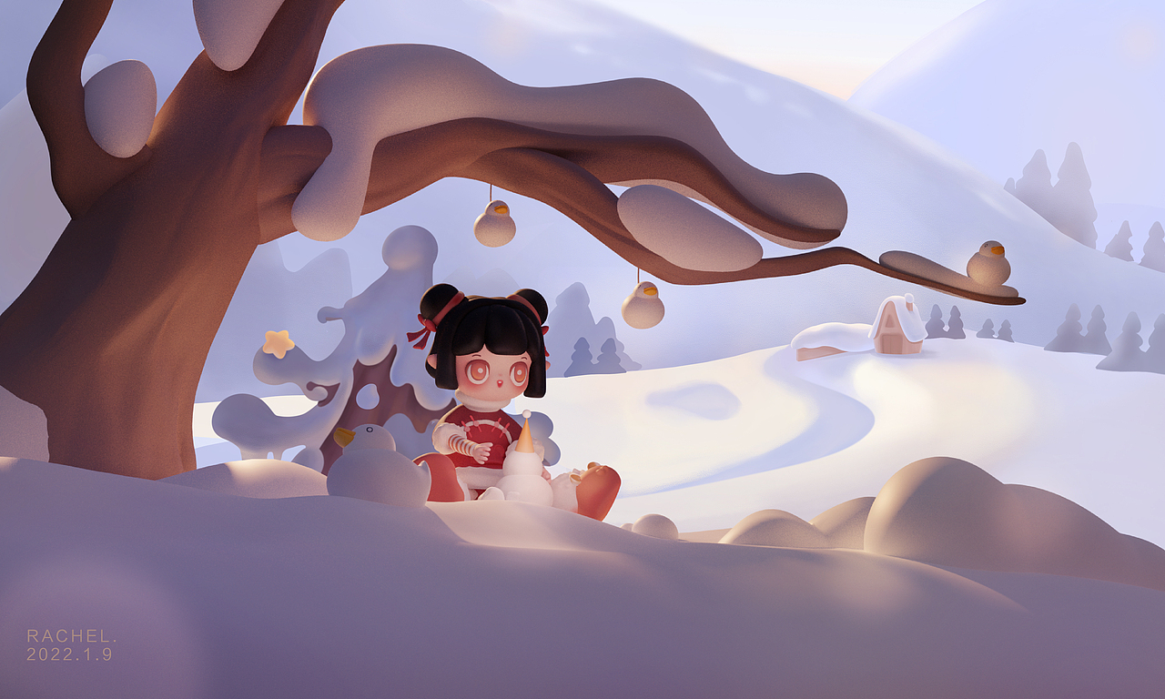 下 雪 啦 ！｜ S N O W I N G !（更新）（图ZMjg0NjYyMTAw） - 人物/生物 - 站酷设计师致命的九层糕原创素材 - 站酷ZCOOL