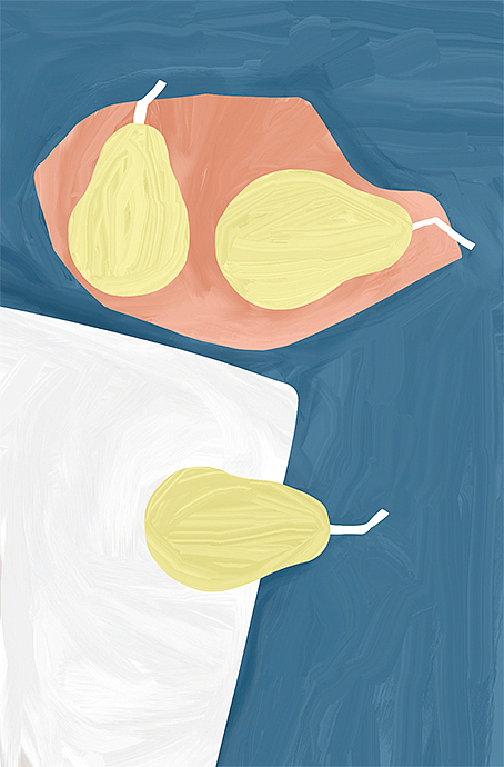 油画ins风文艺插画 30张简约明信片《有温度艺术馆》