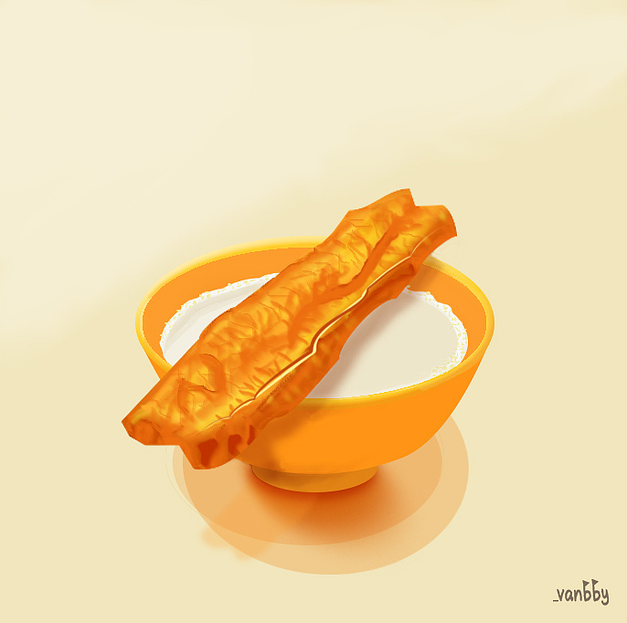 临摹卡通小鹿,豆浆油条|平面|图案|_vanbby - 临摹作品 - 站酷 (zcool