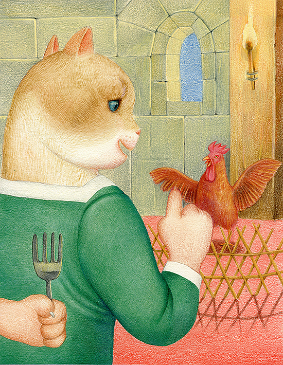 《伊索寓言 》精装彩色插图全集40幅插画创作