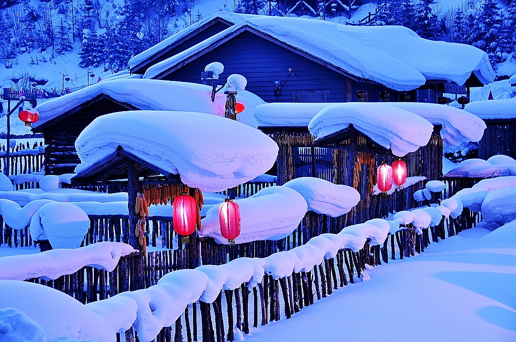 雪谷雪乡长白山魔界雾凇岛