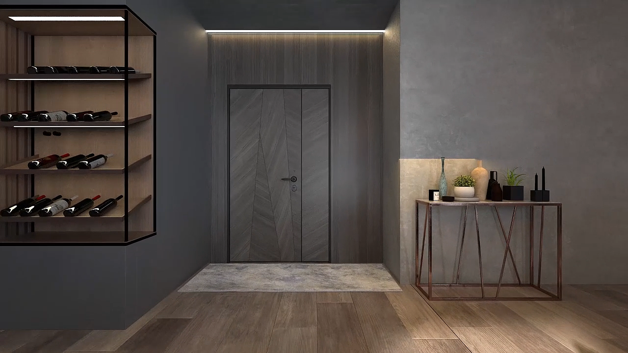 现代北欧风入户门