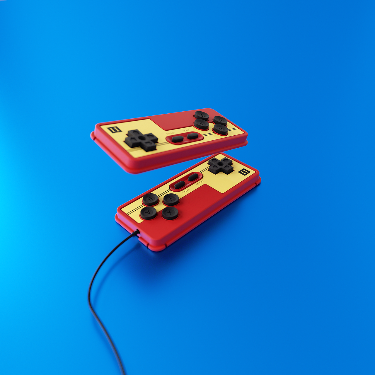 游戏手柄 单体建模渲染练习（图ZMjkxNTY3MjEy） - 产品 - 站酷设计师YajunTU原创素材 - 站酷ZCOOL