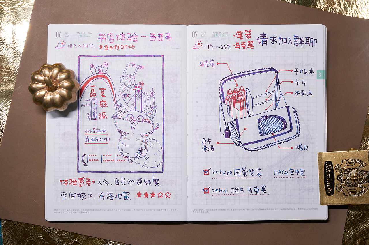 【我的手帐日记】2022年3月（图ZMjk1NzM0NTY4） - 创作习作 - 站酷设计师荒子HUANGZI原创素材 - 站酷ZCOOL