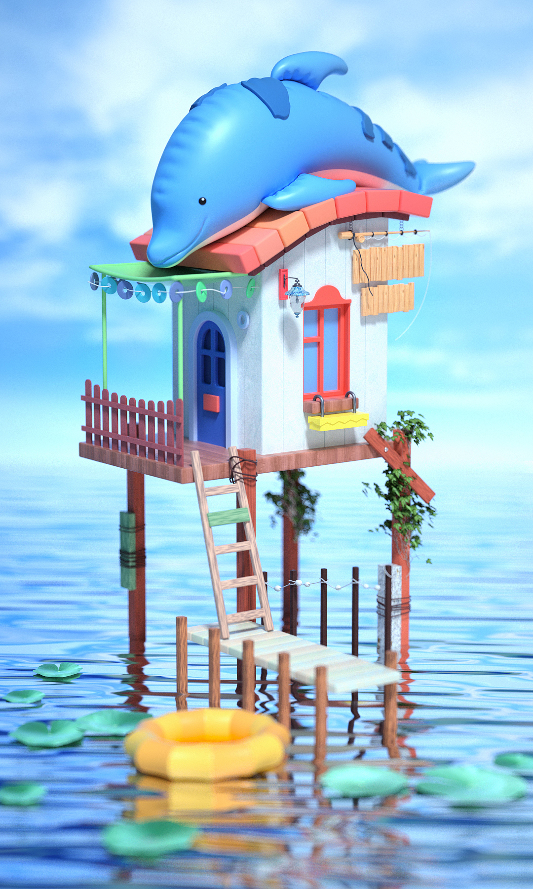 4-5月C4D作品（图ZMTYwODIwMTky） - 场景 - 站酷设计师皮卡丘cici原创素材 - 站酷ZCOOL