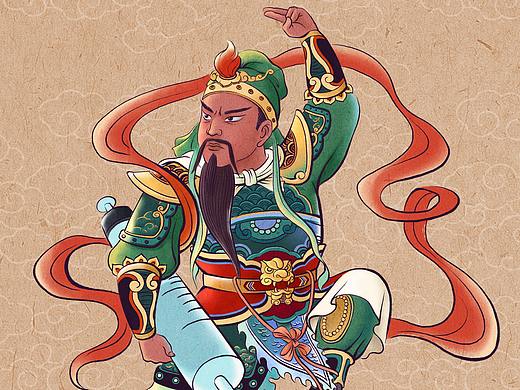 抗疫门神——关羽张飞