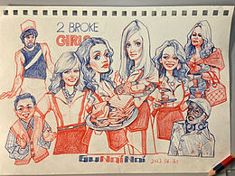 画了些剧---破产女孩