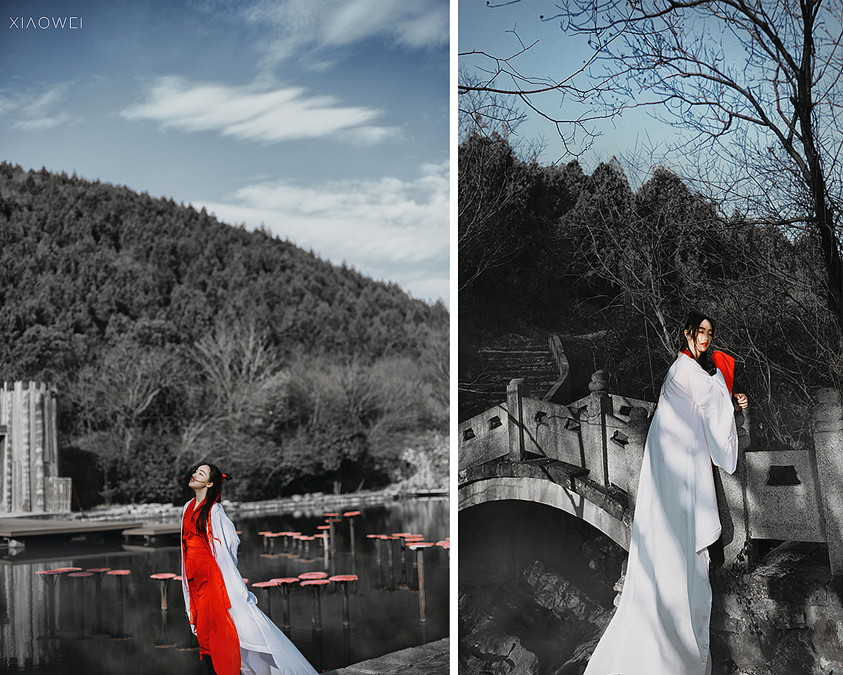 尝试一次武侠 还自己动手给小洁画了眉毛 哈哈被吐槽到不行~