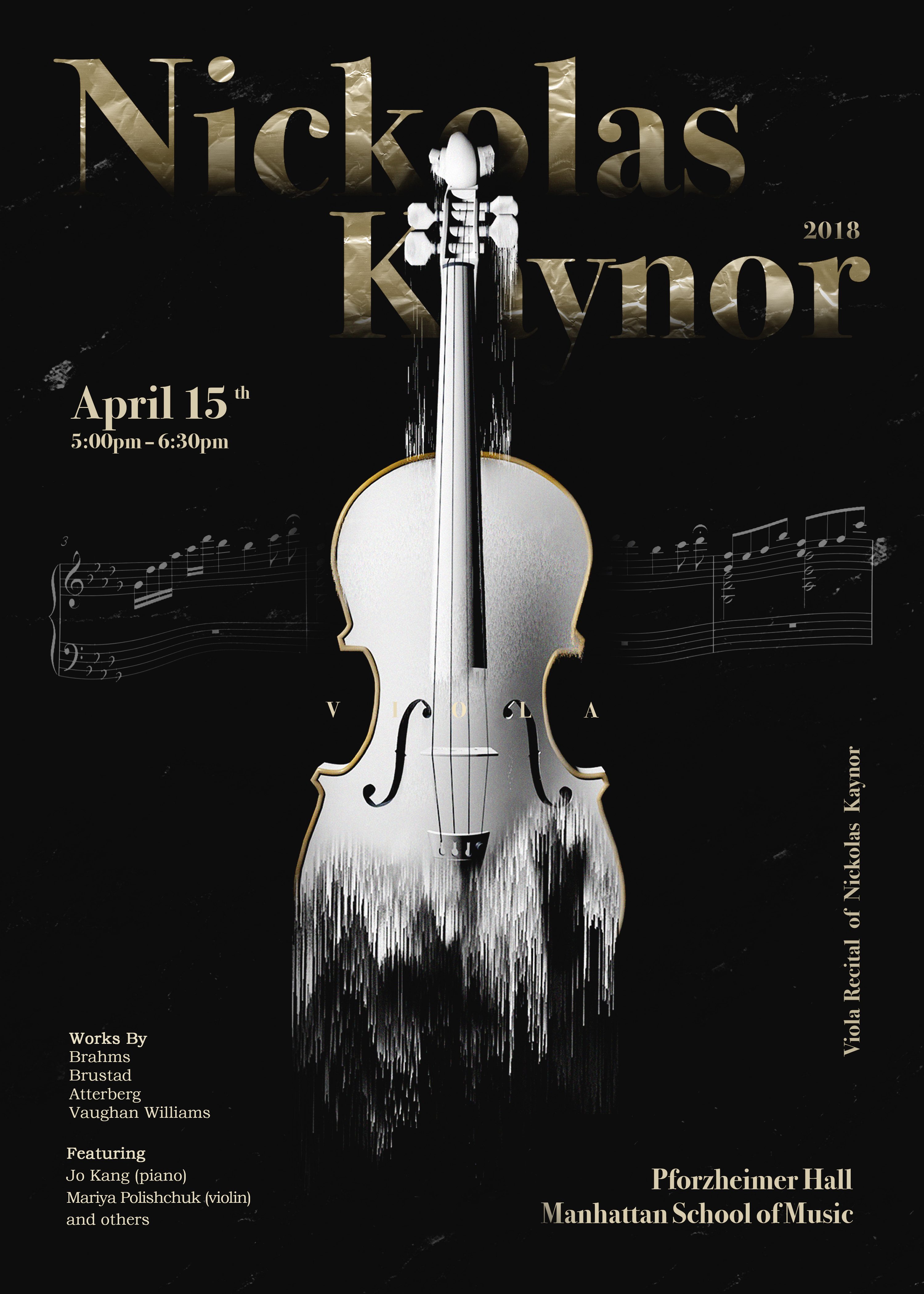 中提琴音乐海报/viola poster