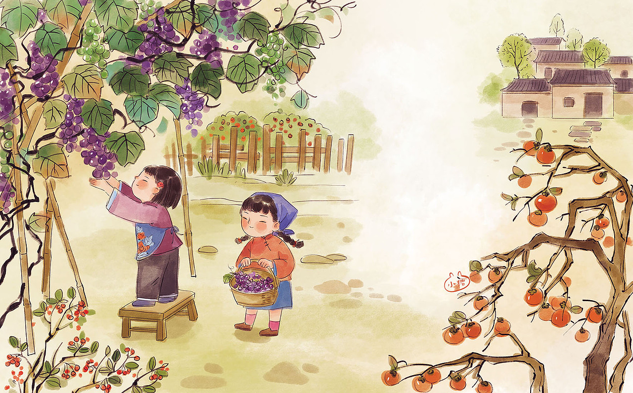 童谣图书插画（图ZMjMzOTIxNjgw） - 绘本 - 站酷设计师小猪君原创素材 - 站酷ZCOOL