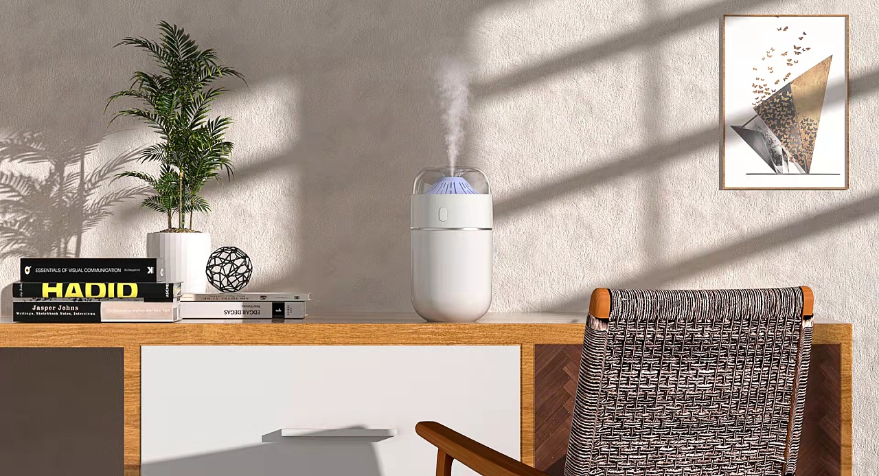 加湿器 室内场景建模渲染