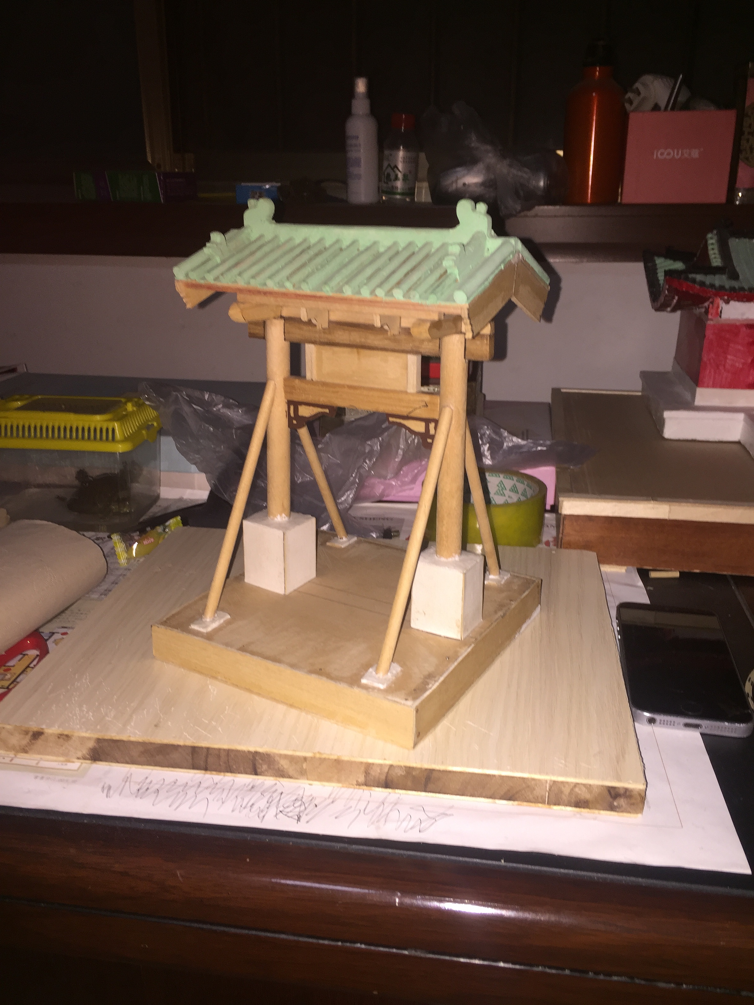 自制牌楼模型