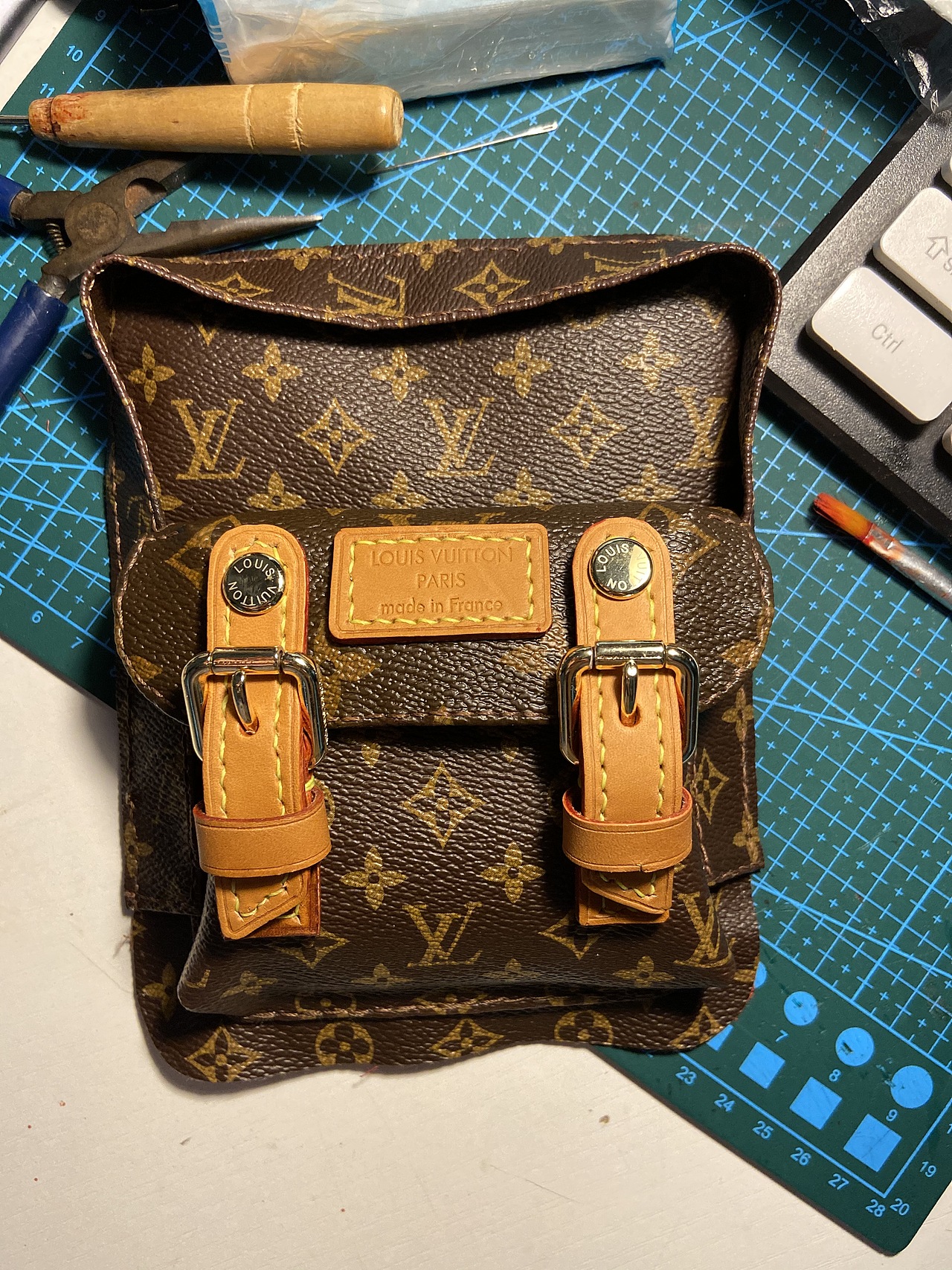 lv中古包拆包改造 各品牌"联名"恶搞diy手工皮具