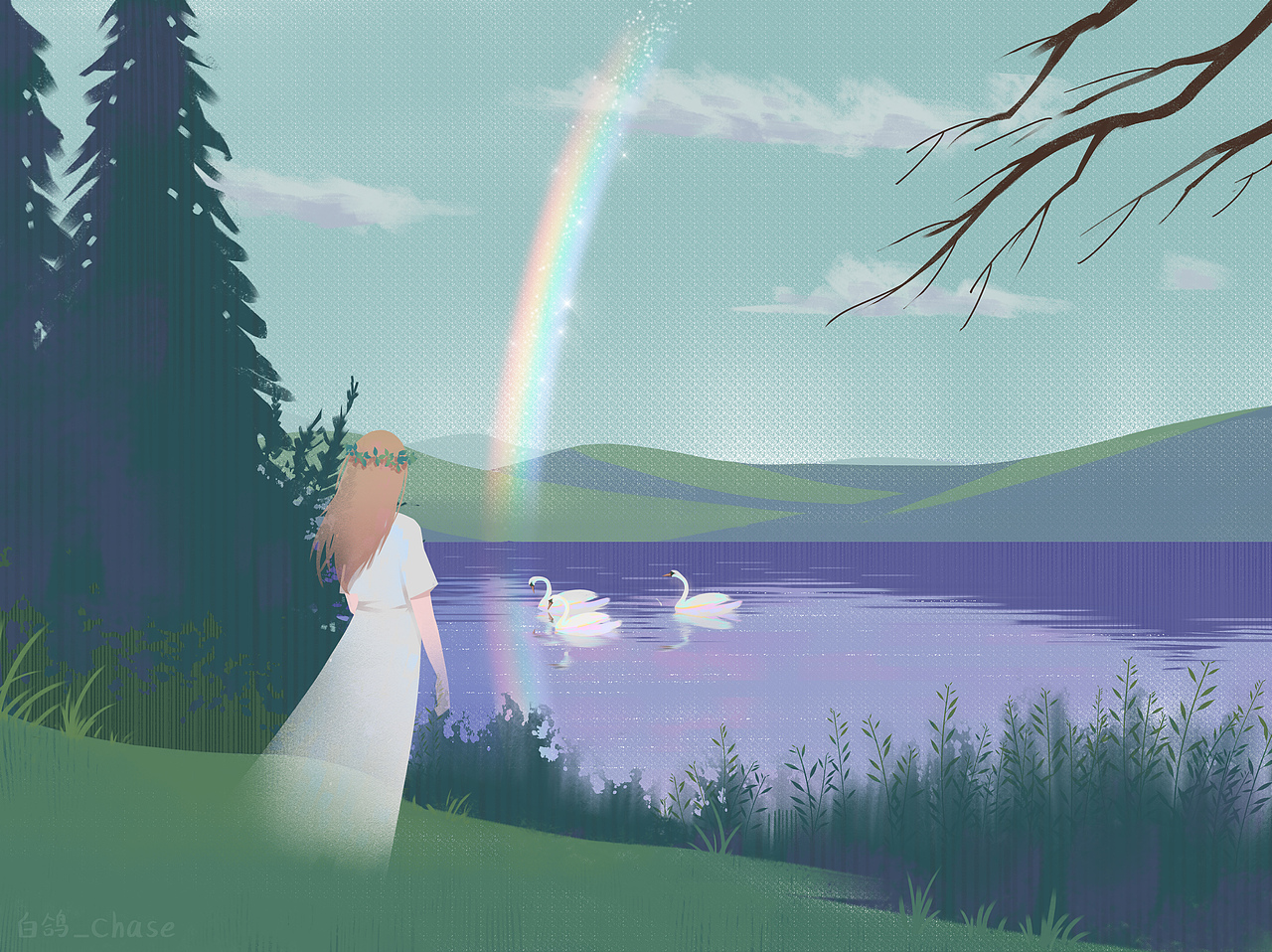 60天日绘计划—第十天（图ZMjg1MzcyNzI0） - 创作习作 - 站酷设计师白鸽_Chase原创素材 - 站酷ZCOOL