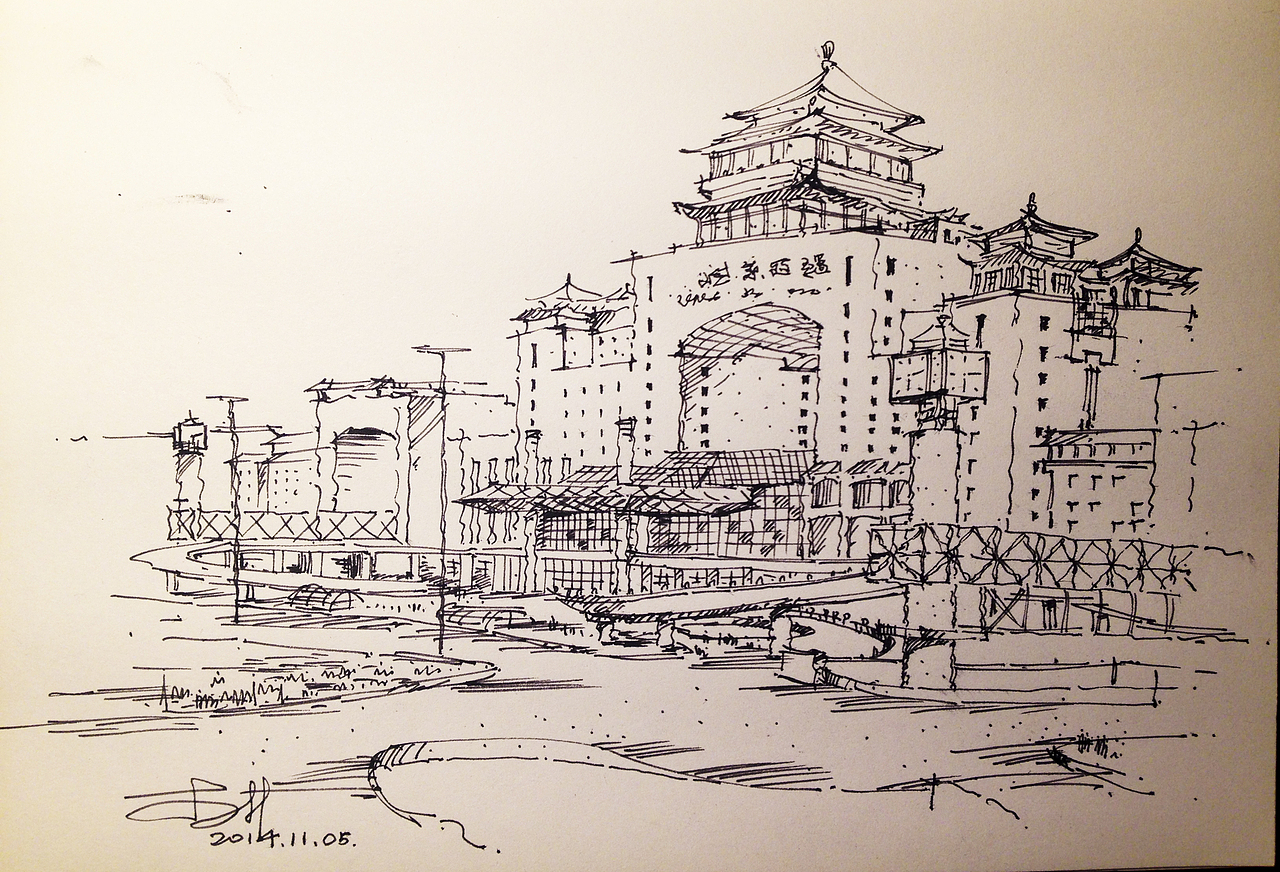 走到哪里画哪里~（图ZMzc0ODIzODQ=） - 建筑设计 - 站酷设计师甜到掉了牙原创素材 - 站酷ZCOOL