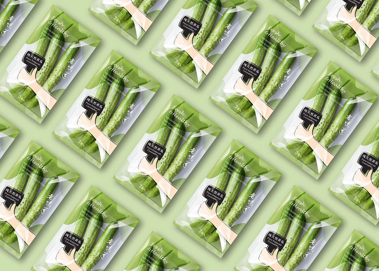 蔬菜黄瓜包装案例