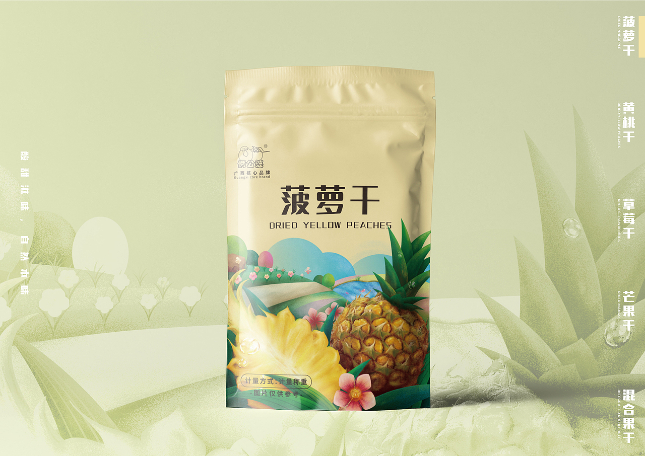 1000PENS 水果干包装设计