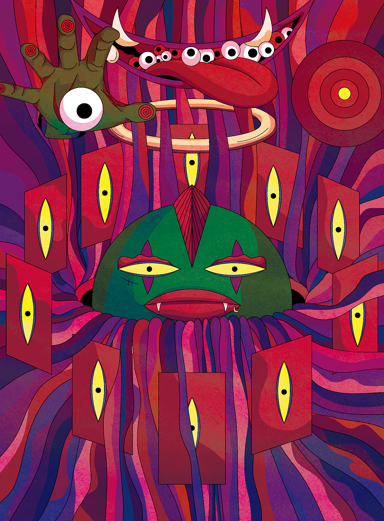 朋克风的杀马特小鸡