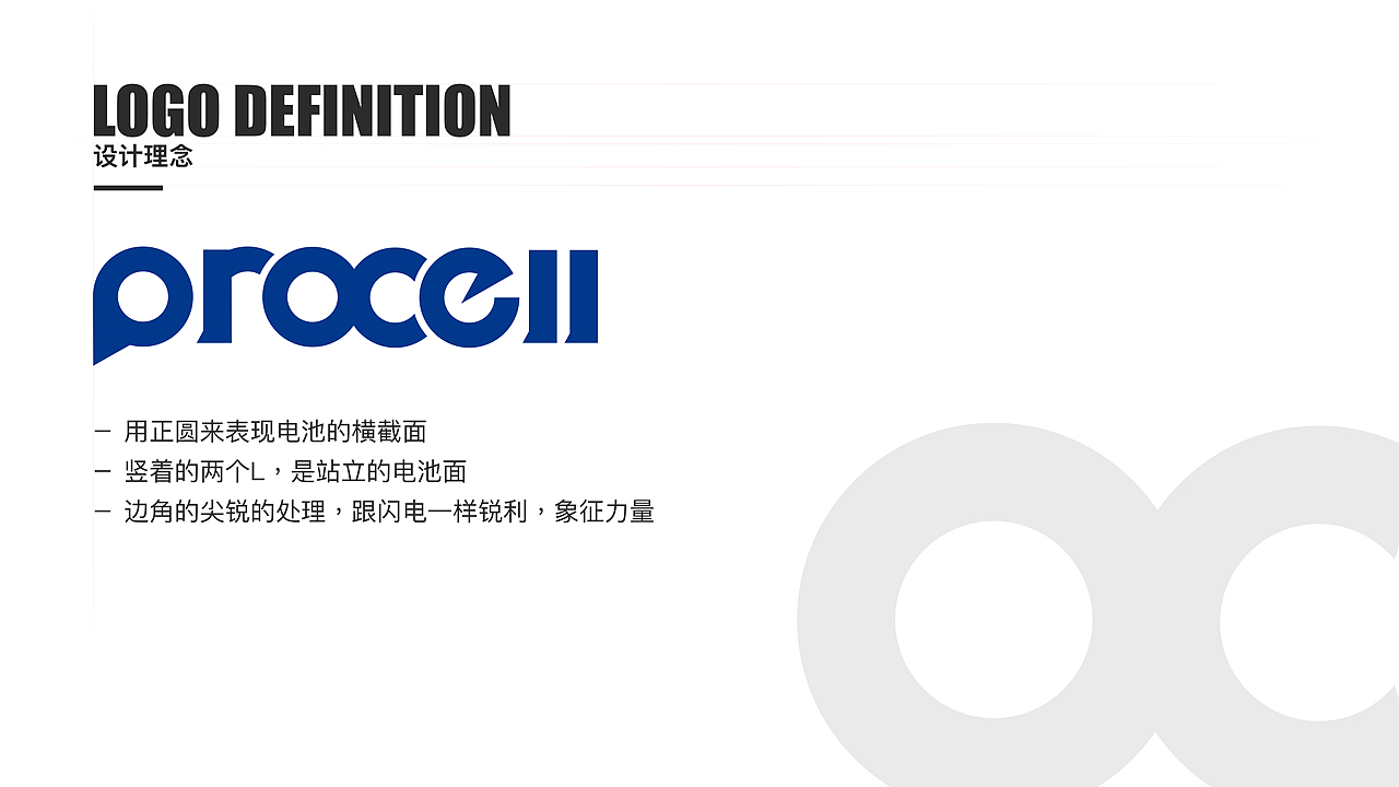 Procell 电池类logo标志设计